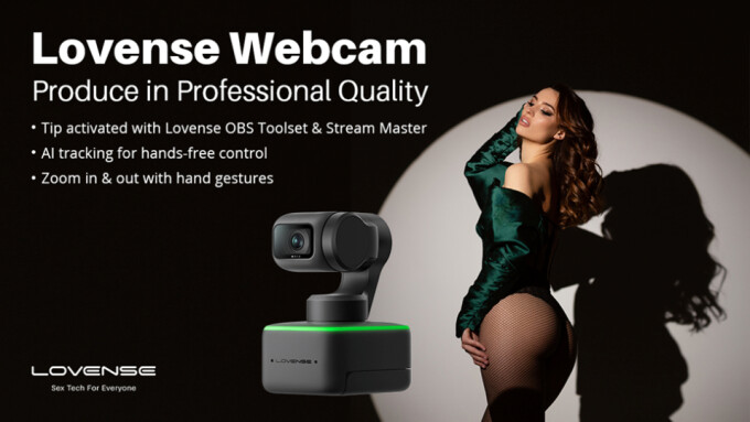 Lovense Debuts 4K Tip-Activated Webcam