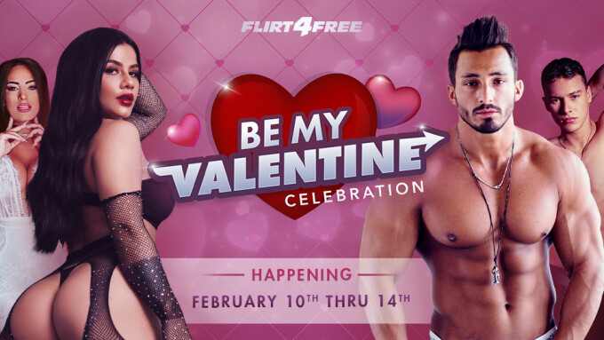 Flirt4Free Launches 'Be My Valentine' Promo, Cam Contest