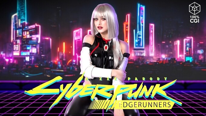 Jewelz Blu Stars in BaDoink's CGI-Fueled 'Cyberpunk: Edgerunners, A XXX Parody'