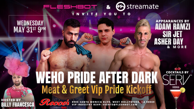 Fleshbot, Streamate Team Up for WeHo Pride Event