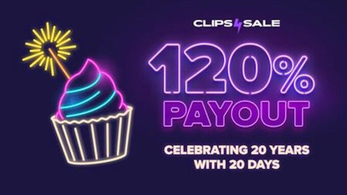 Clips4Sale Marks 20th Anniversary With 120% September Payouts