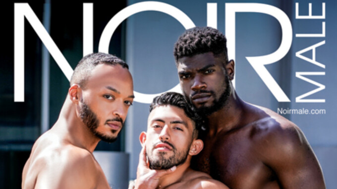 Dillon Diaz, Zeno Rey & Devin Trez Star in 'Triple Pleasure' From Noir Male