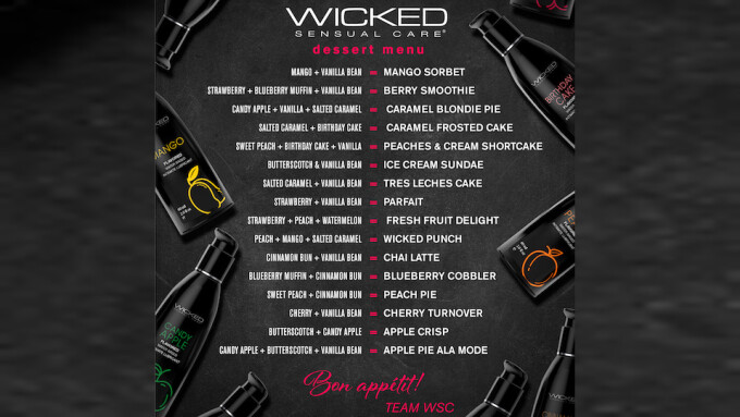 Wicked Sensual Care Unveils 'Dessert Menu' of Lube Flavors