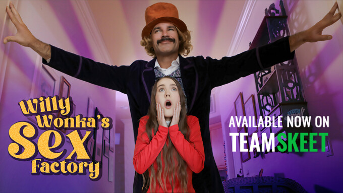 Sia Wood Stars in 'Willy Wonka' Parody From TeamSkeet