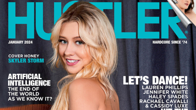 Skyler Storm Is Hustler's 'Cover Honey' for January