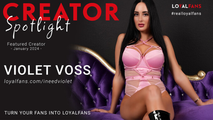 Violet Voss Is LoyalFans' Featured Creator for January