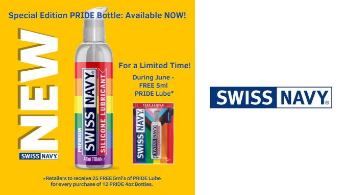 Swiss Navy Debuts Pride-Themed Lubricant Bottle