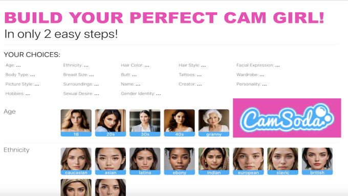 CamSoda Launches AI Girlfriend Builder