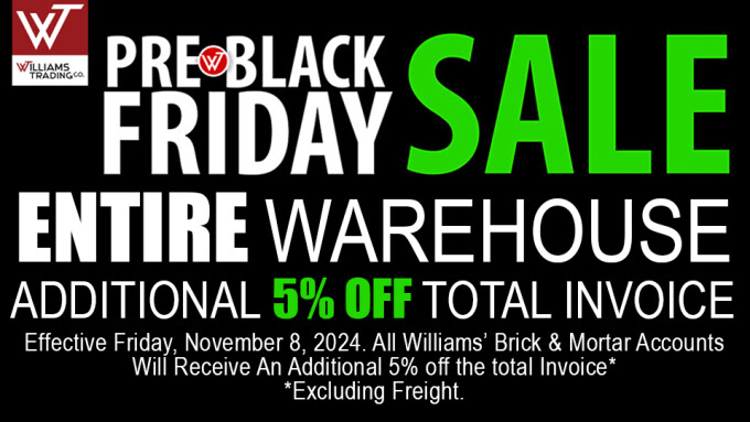 Williams Trading Co. Launches Pre-Black Friday Warehouse Sale