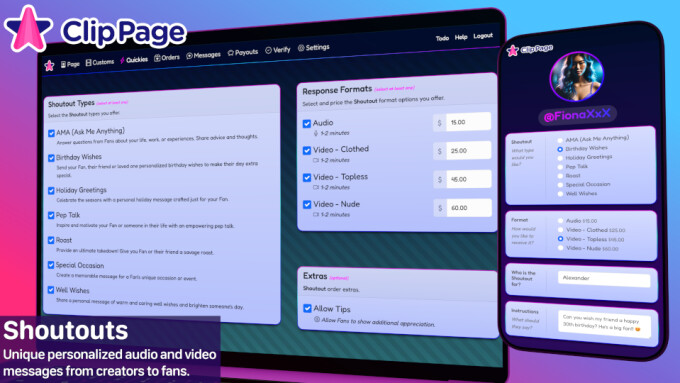 Clip Page Launches 'Shoutouts' Feature