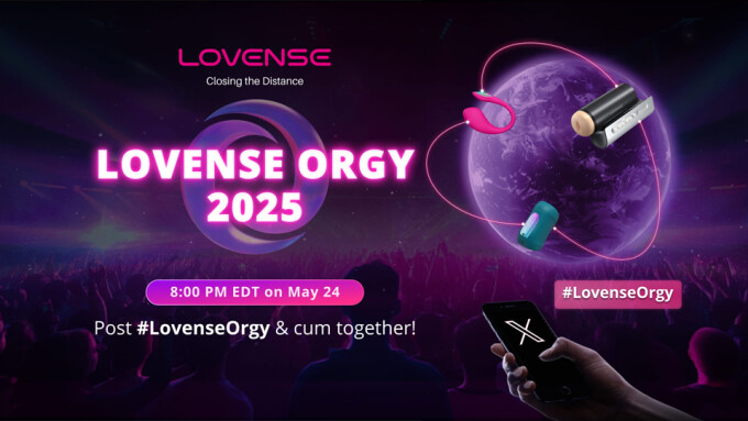 Lovense Launches 8th Online 'Global Orgy' Event