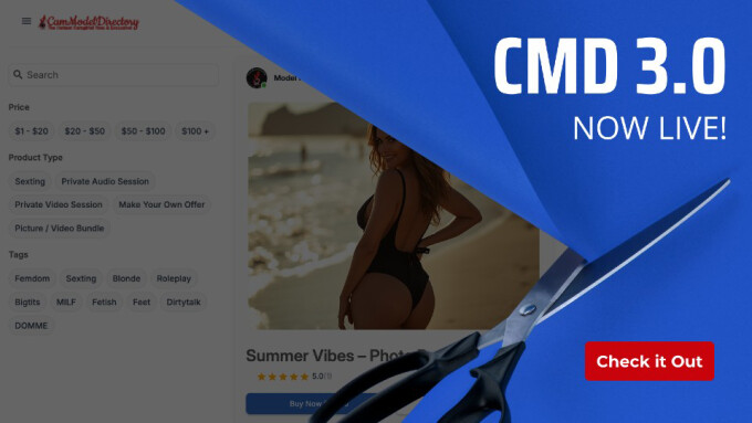CamModelDirectory Launches Platform Upgrade