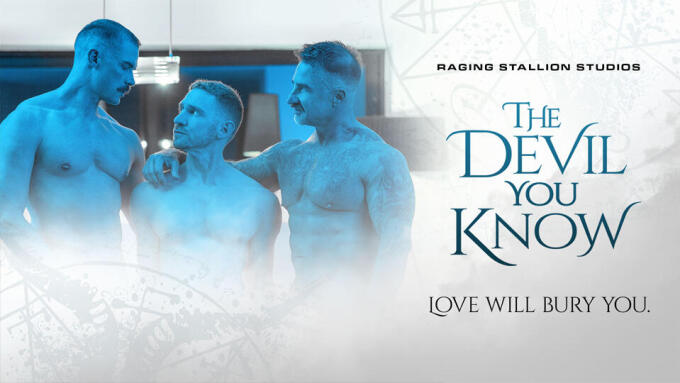 Leander, Ross Hurston & Adam Tyrant Star in 4th Installment of 'The Devil You Know' From Raging Stallion