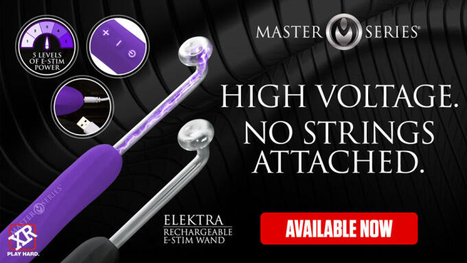 XR Brands Debuts 'Elektra Rechargeable Violet Wand' From 'Master Series' Line