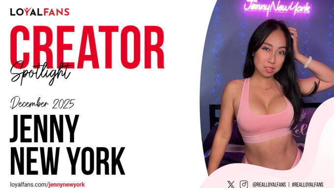 Jenny NewYork is LoyalFans' Featured Creator for December