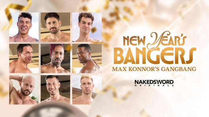 Max Konnor Stars in New Year's Gangbang From NakedSword