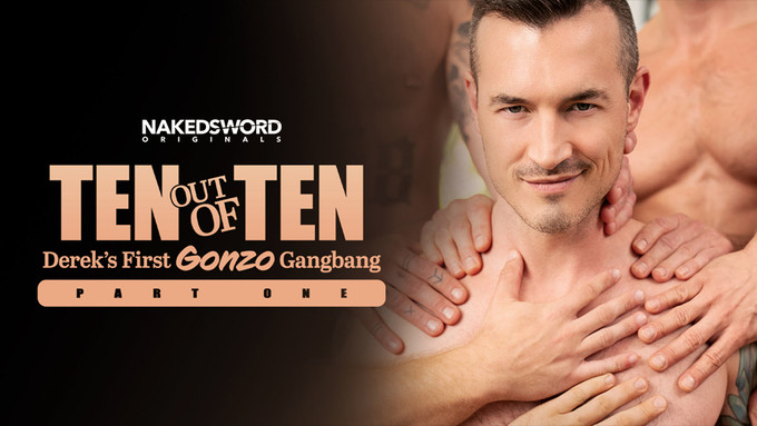 Derek Kage Performs 1st Gonzo Gangbang for NakedSword