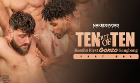 Heath Halo Performs 1st Gonzo Gangbang for NakedSword