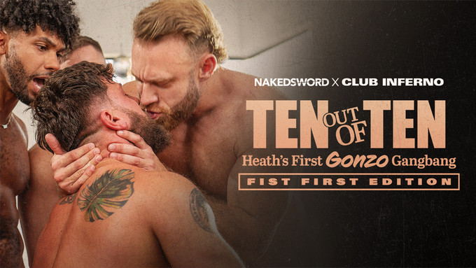 Heath Halo Takes 1st Fisting in NakedSword/Club Inferno Collab