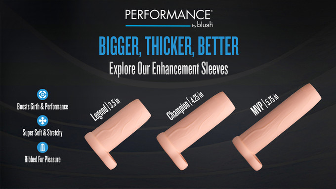 Blush Expands 'Performance' Line With 3 New Penis Extender Sleeves