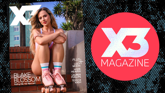 Blake Blossom Rolls Into the July Issue of X3 Magazine