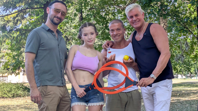 Busty Anabel Makes Studio Debut, Performs Her 1st DVP for Immoral Productions