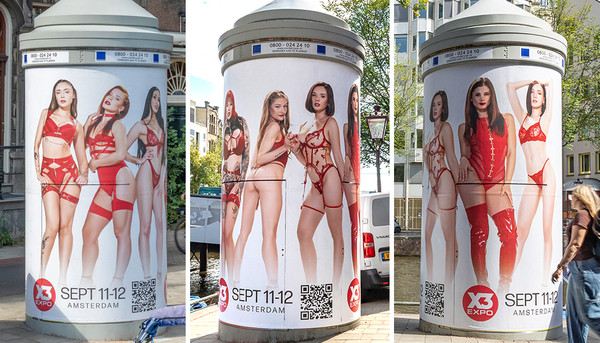 X3 Euro All-Stars Paint Amsterdam Red in Billboard Campaign