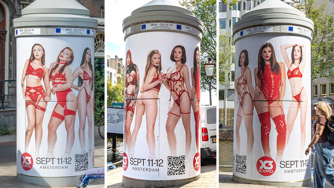 X3 Euro All-Stars Paint Amsterdam Red in Billboard Campaign