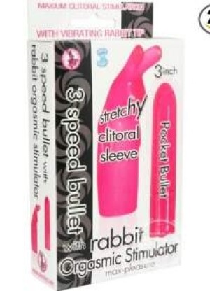 3 Speed Bullet With Rabbit Orgasmic Stimulator