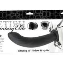 Vibrating 10 Inch Hollow Strap-On