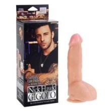 Nick Hawk GIGOLO Genuine Cast Dildo with Movable Balls