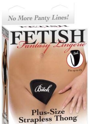 Plus Size Strapless Thong