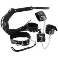 Strict Leather Black Bondage Set