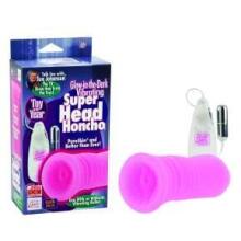 Sue Johanson Glow-in-the-Dark Vibrating Super Head Honcho Masturbators