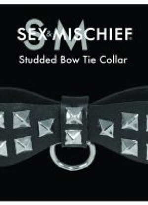 Studded Bow Tie Collar