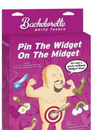 Bachelorette Party Favors Pin the Widget on the Midget
