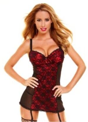 Lace Chemise and Panty Set