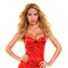 Satin Bustier and Panty Set