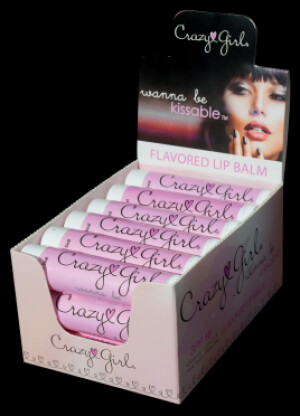 Crazy Girl Wanna Be Kissable Lip Balm Display