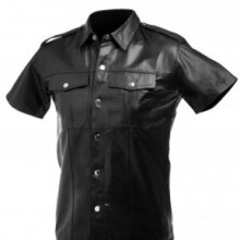 Lambskin Leather Police Shirt