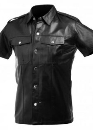 Lambskin Leather Police Shirt