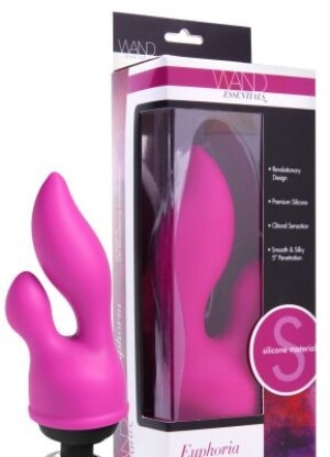 Wand Essentials Euphoria G-Spot and Clit Stimulating Silicone Wand Attachment