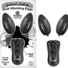 Ebony & Ivory Dual Vibrating Eggs