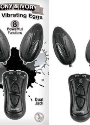 Ebony & Ivory Dual Vibrating Eggs