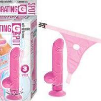Vibrating G-spot With Adjustable Harness
