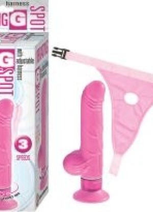 Vibrating G-spot With Adjustable Harness