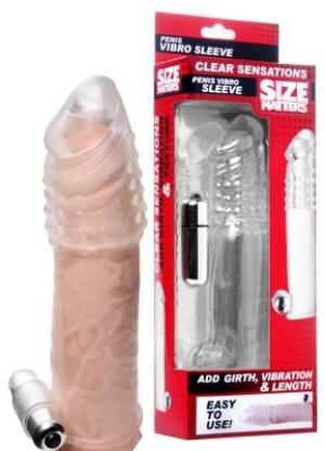 Penis Extender Vibro Sleeve with Bullet