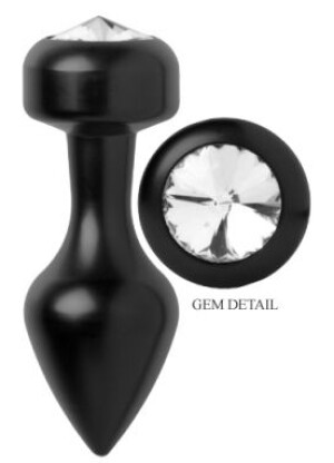 Spade Petite Jewel Aluminum Anal Plug