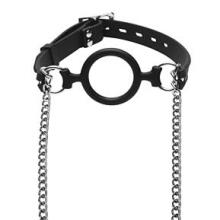 Master Series - Mutiny Silicone O-Ring Gag with Nipple Clamps