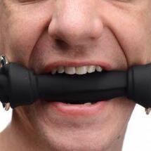Silicone Bone Gag - Black
